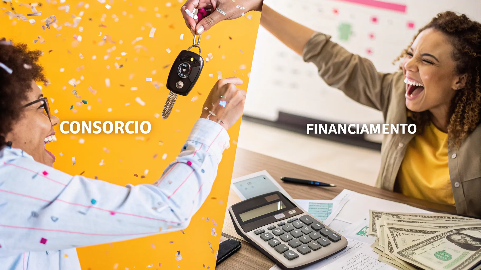 jeito mais barato de comprar carro comparando consórcio e financiamento